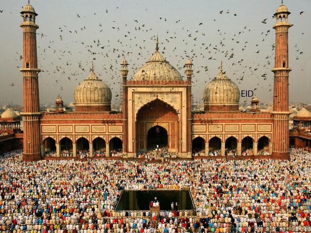 A Landscape Picture of Jame Masjid Delhi